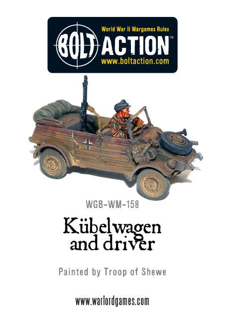 Kubelwagen and Driver - Germany (Bolt Action)