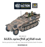 SD.KFZ 251/10 (PaK 36) Half-Track - German (Bolt Action) :www.mightylancergames.co.uk